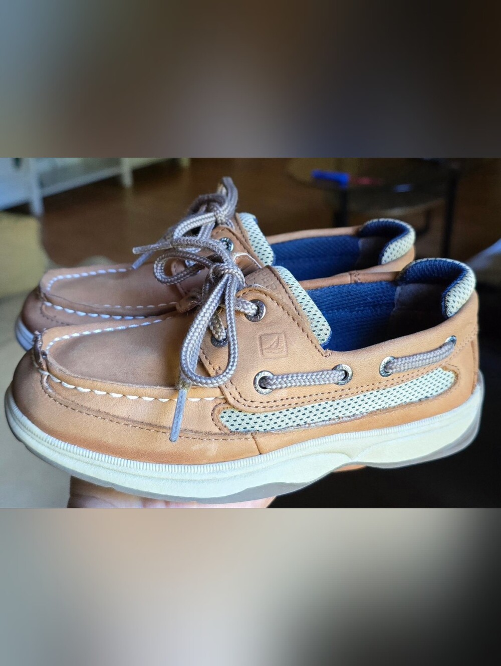 Toddler Kids Sz 13 SPERRY TOP SIDER LANYARD Boat Shoes